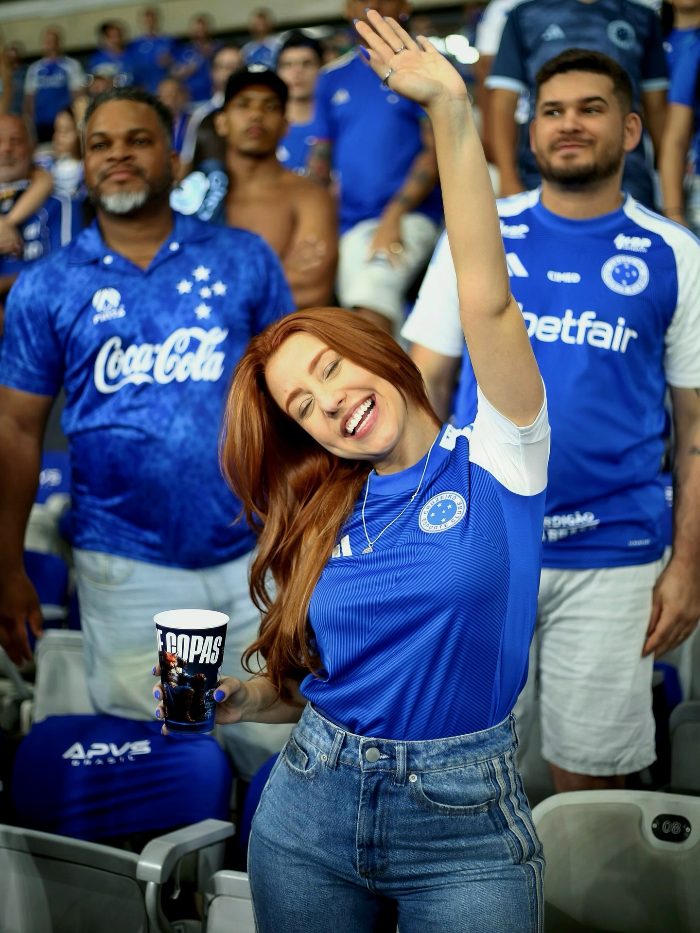 Bruninda na torcida