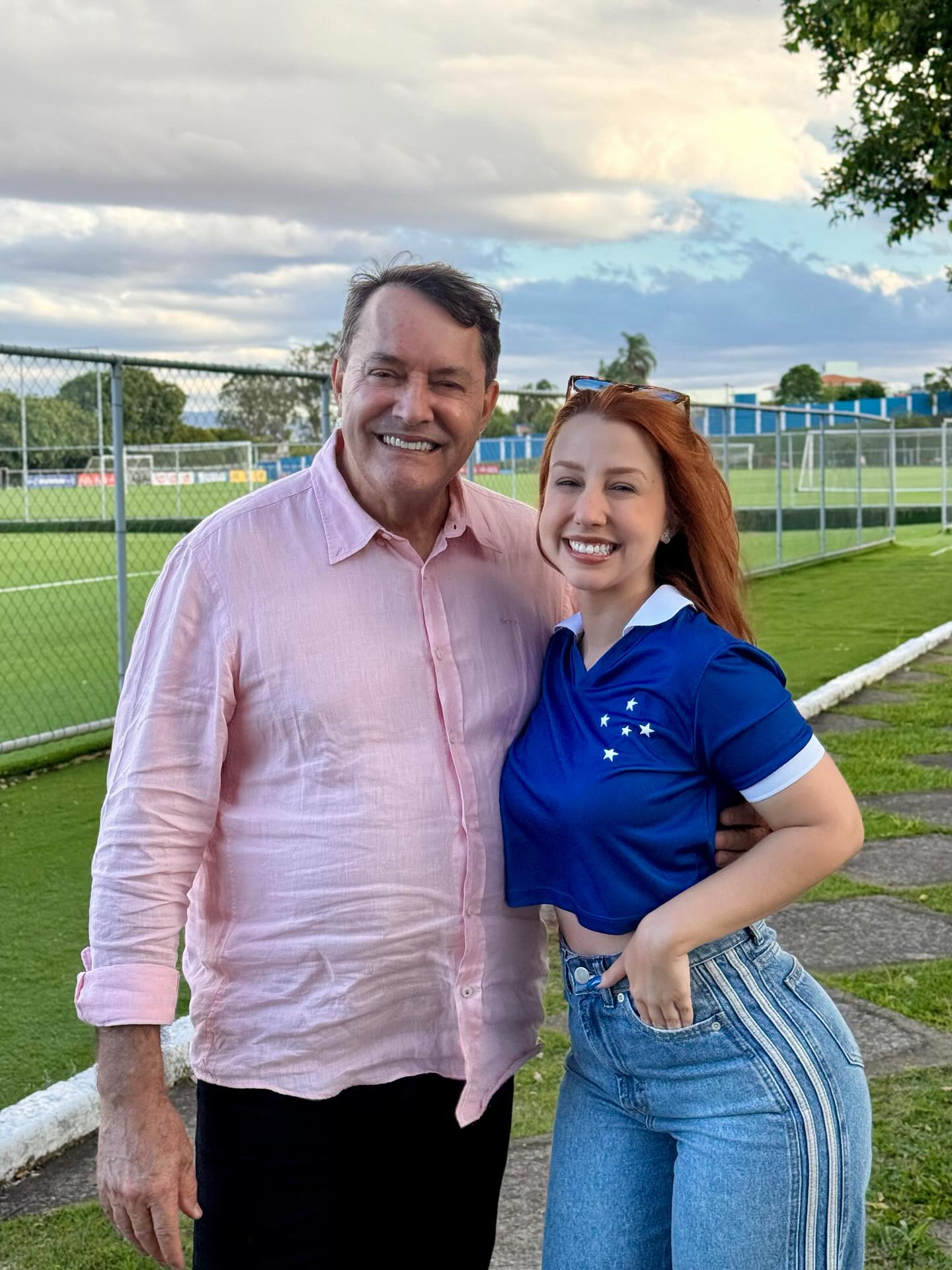 Bruninda na arquibancada